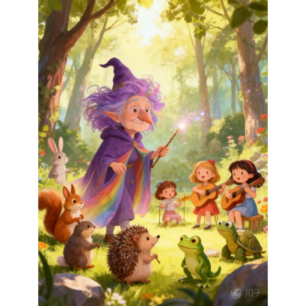 森林小动物的音乐狂欢日