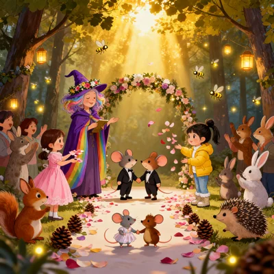 森林小老鼠的婚礼日