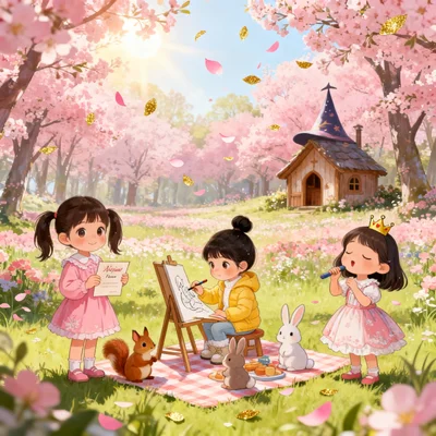 三个好朋友的春日茶会